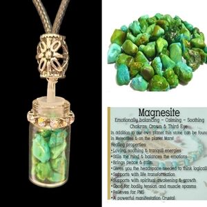 New! Magnesite Crystal Necklace